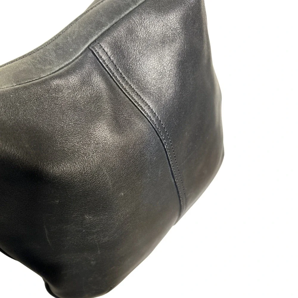 VTG Coach Soho Crossbody Purse w‎ Shoulder Strap Black Leather 11